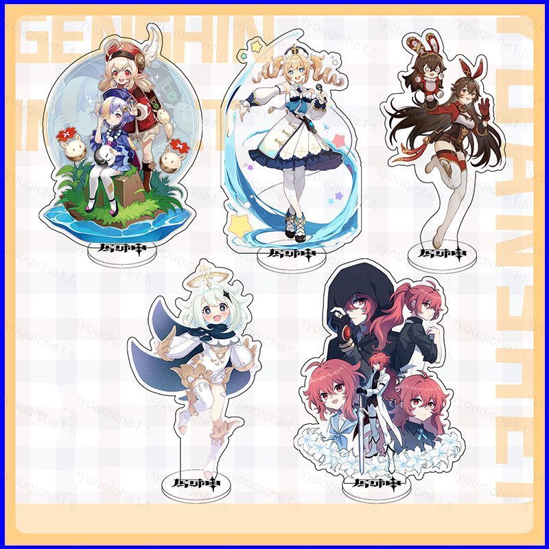 SY1 Genshin Impact อะนิเมะ Action Figure ของเล่น Lumine Paimon QiQi Diluc Keqing 15 ซม.อะคริลิค Char