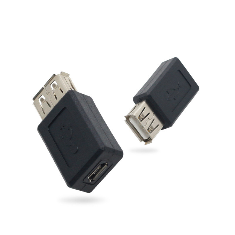 อะแดปเตอร์ USB Female to Micro Female USB Micro USB Female to USB Female Adapter V8 to USB Female
