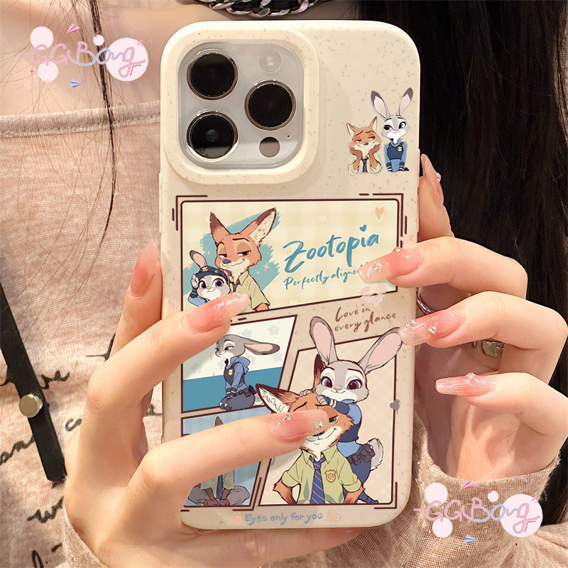 Creative Coast Fox Rabbit Case IPhone 13 11 17 16 15 14 12 Pro Max Air Creative Coast Fox Rabbit Cas