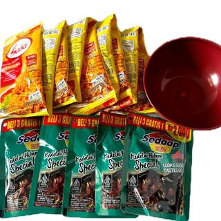 10pcs tepung sasa serbaguna (32gram) plus 5 kecap Sedaap bonus mangkok