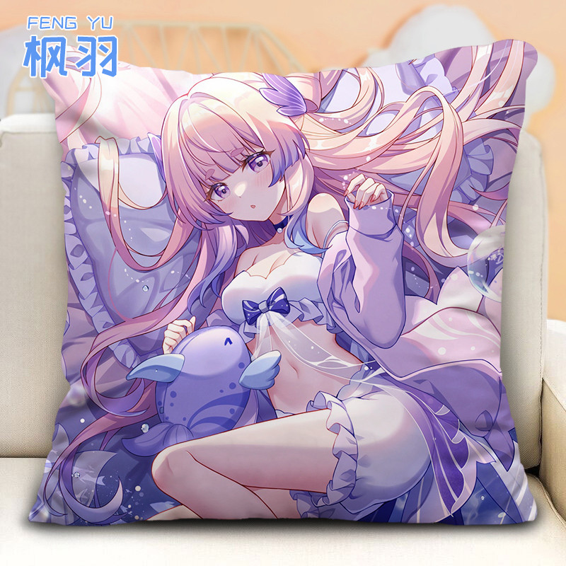 Xinhai หมอนตุ๊กตา Yuanshen สินค้าสไตล์สาวเตียงนอน Coral Palace Xinhai Dual-ใช้หมอนผ้านวม 2-in-