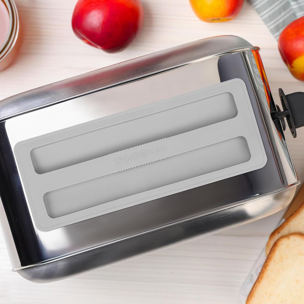 Kichvoe Toaster Cover: Silicone Toaster Lid 10.7 * 4inch 2 Slice Bread Machine Dust Cover for Kitche