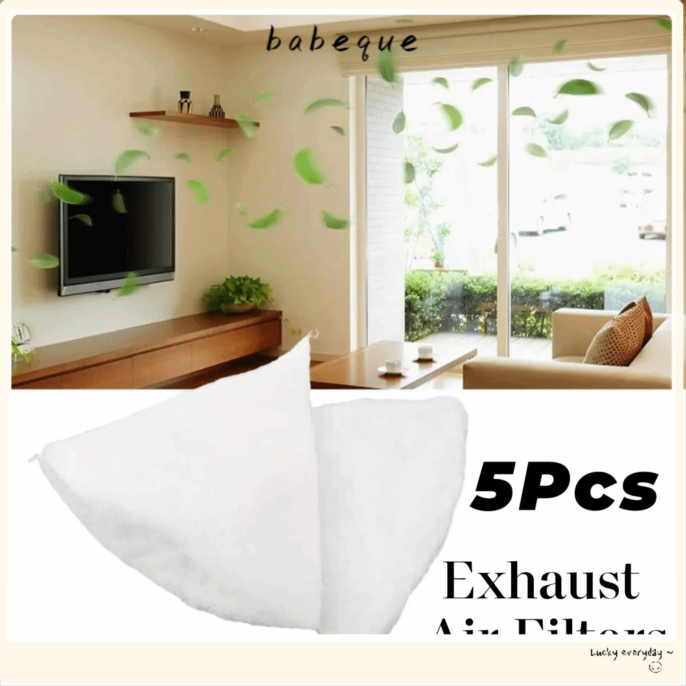 BABEQUE 5 ชิ้นกรองอากาศไอเสีย,ใช้งานร่วมกับกรวยยุโรปกรอง,ผ้าฝ้ายทางเลือก Conical Air กรองฟองน้ําสําห