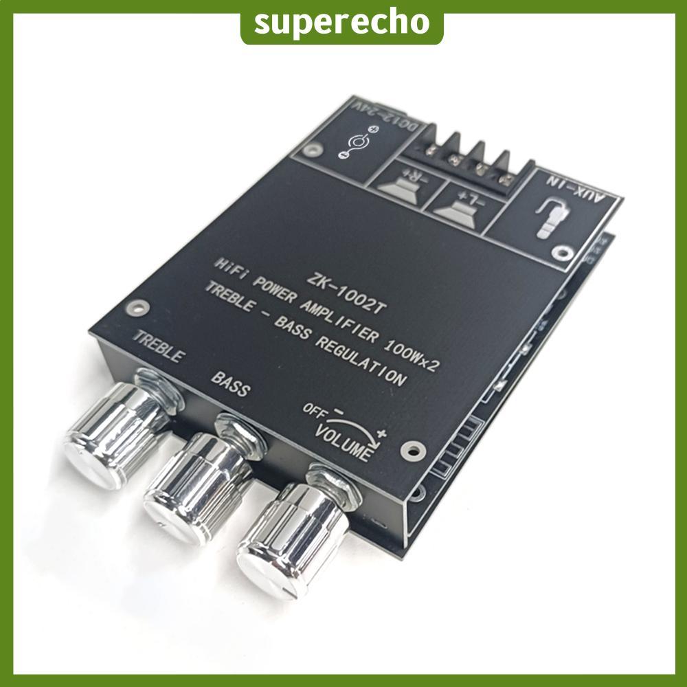 ⚡24ชม.⚡ZK-1002T HIFI 2.0 ช่อง 100Wx2 เครื่องขยายเสียงสเตอริโอซับวูฟเฟอร์ลําโพงโมดูล