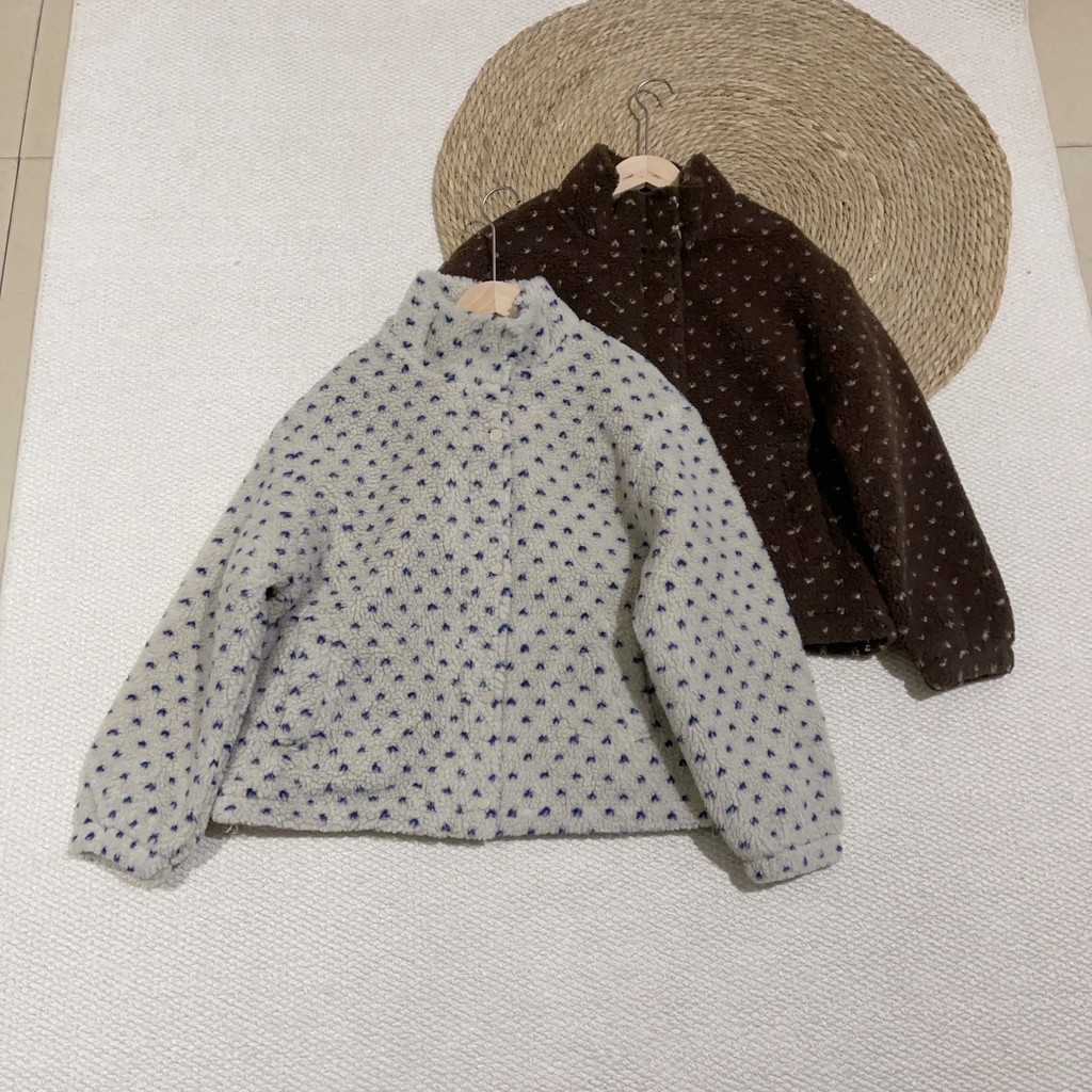 2025 ฤดูใบไม้ร่วงฤดูหนาว < สาวหวาน > เกาหลี Dongdaemun Stand-Up Collar Drawstring Love หลวมผ้าฝ้ายเบ