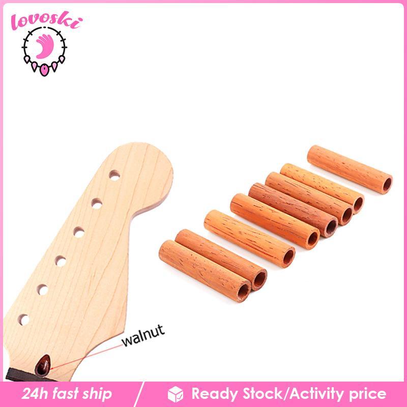 [Lovoski] 8 ชิ้นชิ้นส่วนกีตาร์ไม้เปลี่ยนฝาครอบก้านอุปกรณ์กีตาร์ Truss Rod Cover กีตาร์ Truss Rod Tub