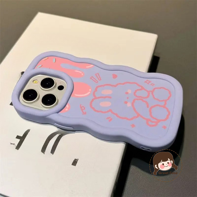 สายน่ารักกระต่าย 3D Wave เคสโทรศัพท์สําหรับ Honor X9C X8C X7C X9A X9B X8A X8B X8 X7A X7 X7B X6 X6A X