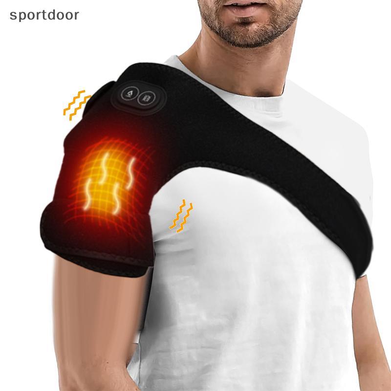 [sportoutdoor] แผ่นทําความร้อนไหล่แบบพกพาและเครื่องนวด,ความร้อนไหล่ห่อ,รั้งไหล่สําหรับบรรเทาอาการปวด