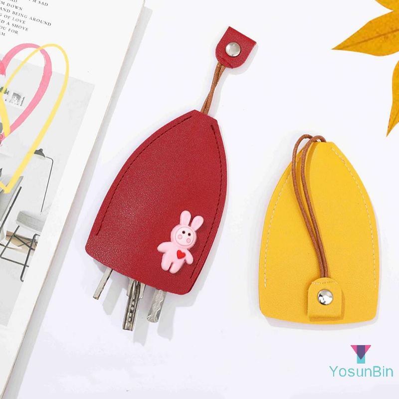 YosunBin] น่ารักดึงปลอกกุญแจการ์ตูนสัตว์หนังรถ Key Case Holder ความจุขนาดใหญ่พวงกุญแจกระเป๋าพวงกุญแจ Organizer ใหม่