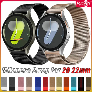 วสายรัดแม่เหล็ก Milanese Loop 20 มม. 22 มม. for Samsung Galaxy Watch Fe 7 6 5 4/Redmi Watch/Huawei GT 6/Amazfit Bip 6