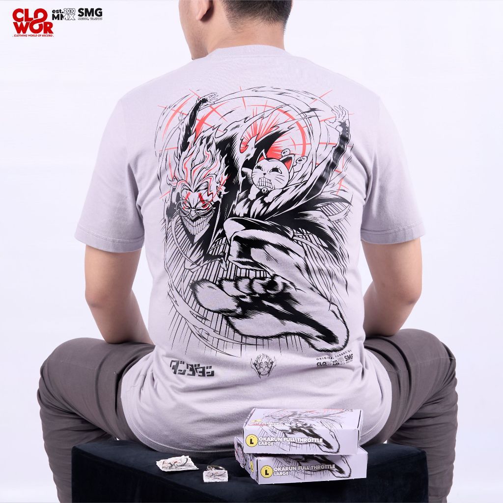 CLOWOR Okarun เสื้อยืดผู้ชายเต็มคันเร่ง Takakura Ken Okarun Turbo Granny Dandadan อะนิเมะ