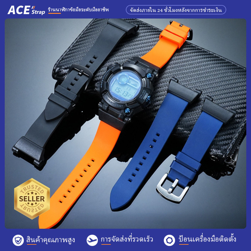 เหมาะสายนาฬิกา CASIO G-SHOCK GWF-D1000, สายเปลี่ยนยาง Fluoro สําหรับ 6th Generation Frogman Diver นา