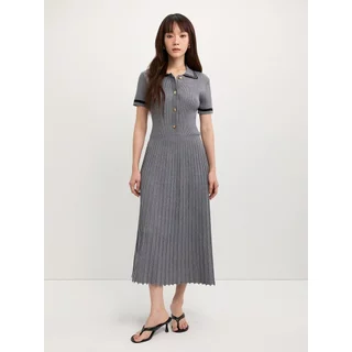 [Pomelo] เดรสคอปกโปโลกระโปรงพลีท / Pleated Polo Dress
