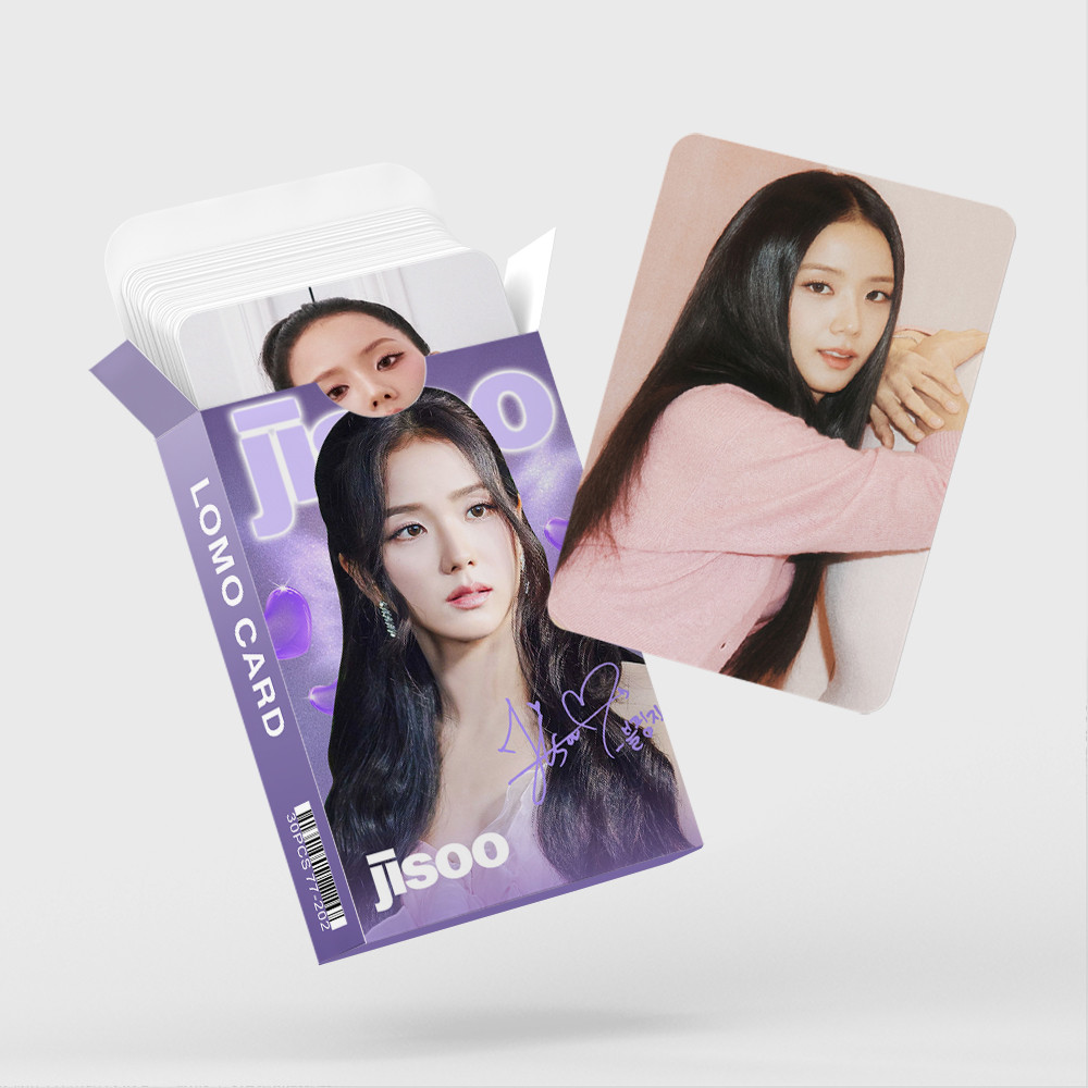 30pcs BP JISOO DEADLINE World Tour Lomo การ์ดกระโดด DDU-DU BORN สีชมพู ALBUM KILL THIS LOVE โปสการ์ด