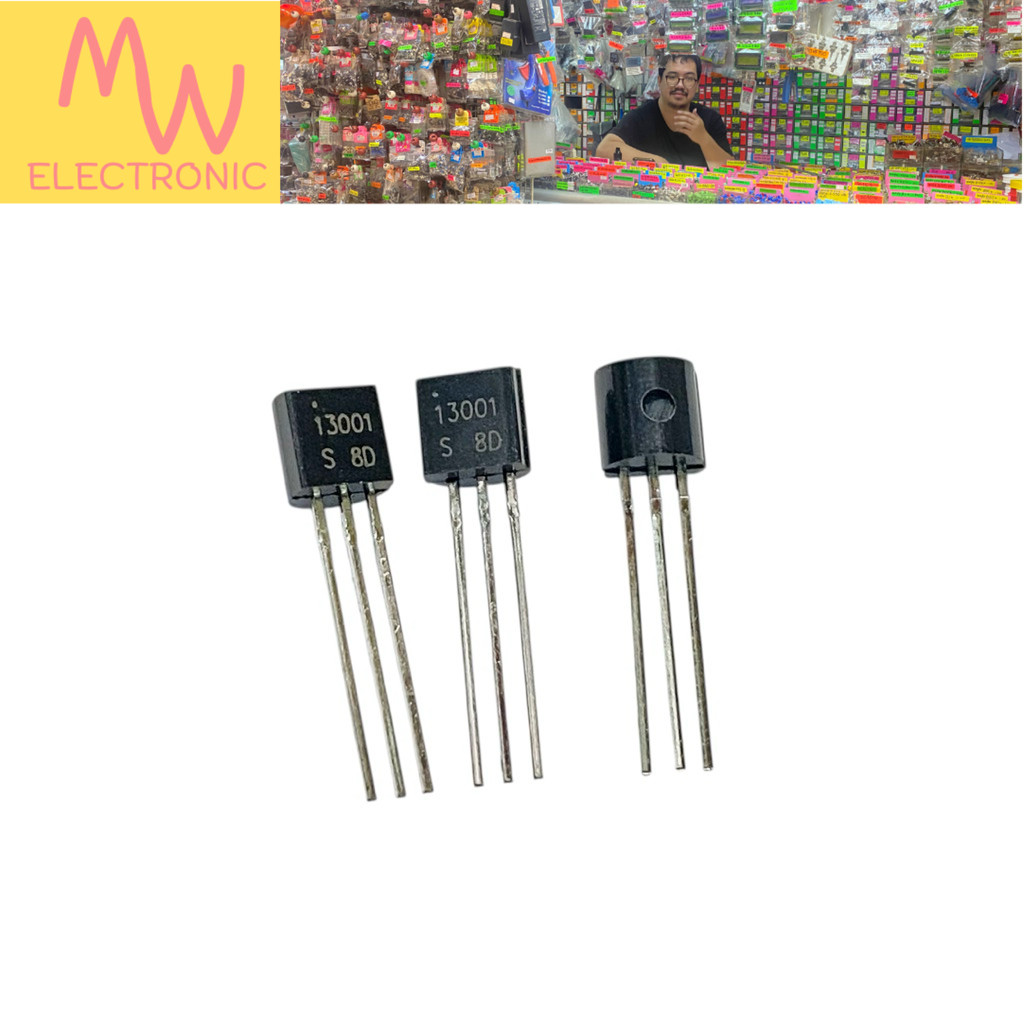 MJE13001(ราคา 5ชิ้น) Transistor NPN 1A 400V 75Wทรานซิสเตอร์ TO-92 มีสินค้าพร้อมส่งในไทย