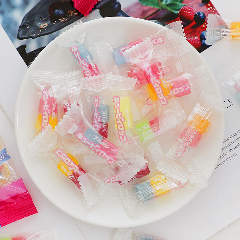 ญี่ปุ่นนําเข้า Bourbon Bourbon Candy ลูกอมแข็งรสชาติต่างๆ Candy สีสันก้อน Candy
