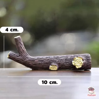 โตโตโร่กับสาวน้อยบนขอนไม้ ตุ๊กตาจิ๋ว โมเดลจิ๋ว แต่งสวน