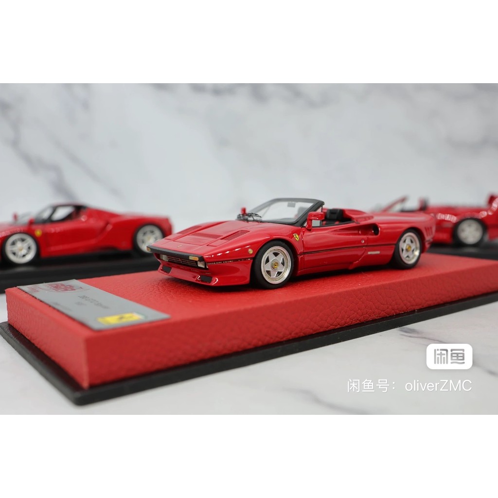 [สต๊อกพร้อม] bbr pre 1/43 Ferrari 288 gto Convertible Version Leather Sole Series กระเป๋าดั้งเดิม, ซ