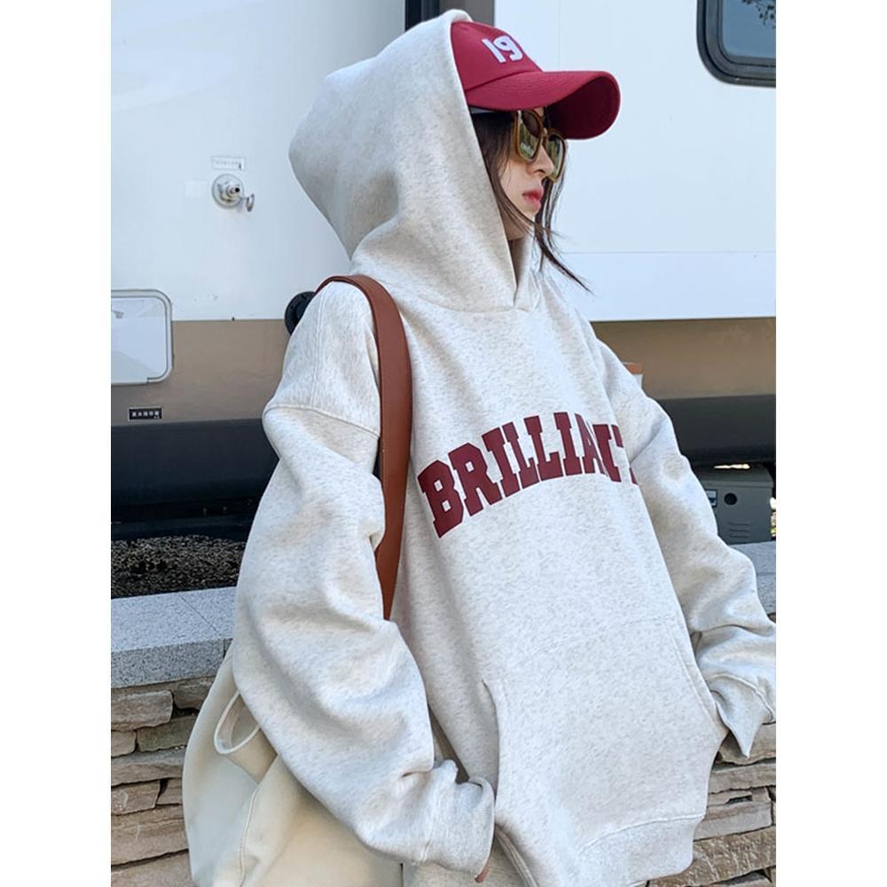 🚀พร้อมส่งจากกรุงเทพ🚀 แฟชั่นเกาหลี ฤดูหนาว การ์ตูน ลายพิมพ์ แขนยาว LMWY0041 ผ้าฝ้าย ผ่อนปรน สบาย Hood