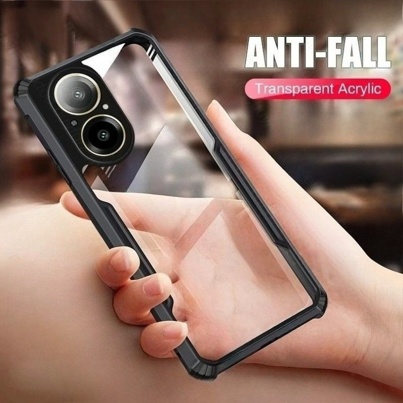 CZM สําหรับ Realme C67 4G กรณีอะคริลิคโปร่งใสเกราะกันกระแทก Coque บน RealmeC67 Realmi C67 C 67 67C 4