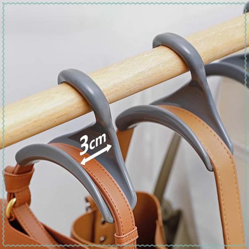 Mha】ที่แขวนกระเป๋าทนทาน, ที่แขวนหมวกผ้าไหมผ้าพันคอผ้าคลุมไหล่กระเป๋าถือที่เก็บของแบบโค้งตะขอแขวน