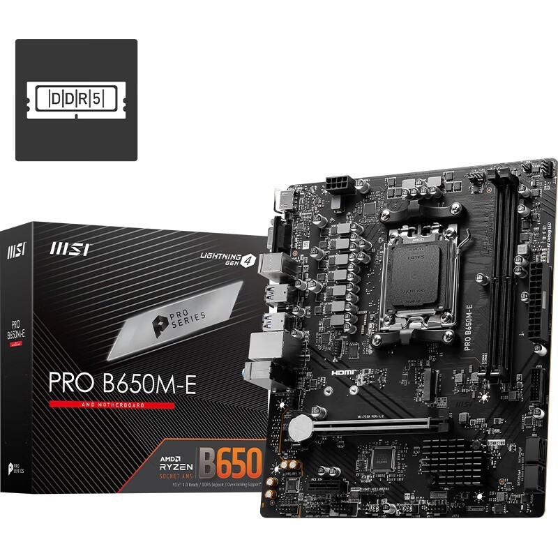 เหมาะสําหรับ MSI PRO B650M-E DDR5 เกม Office Princess Board AM5 7800X3D/7700X/7500F