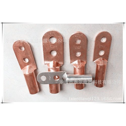 โรงงานขายตรงทองแดงเชื่อมต่อเทอร์มินัลลวดหูเชื่อมต่อเทอร์มินัลทองแดงจมูกสองรูdt2-240สแควร์dt240 HHZF