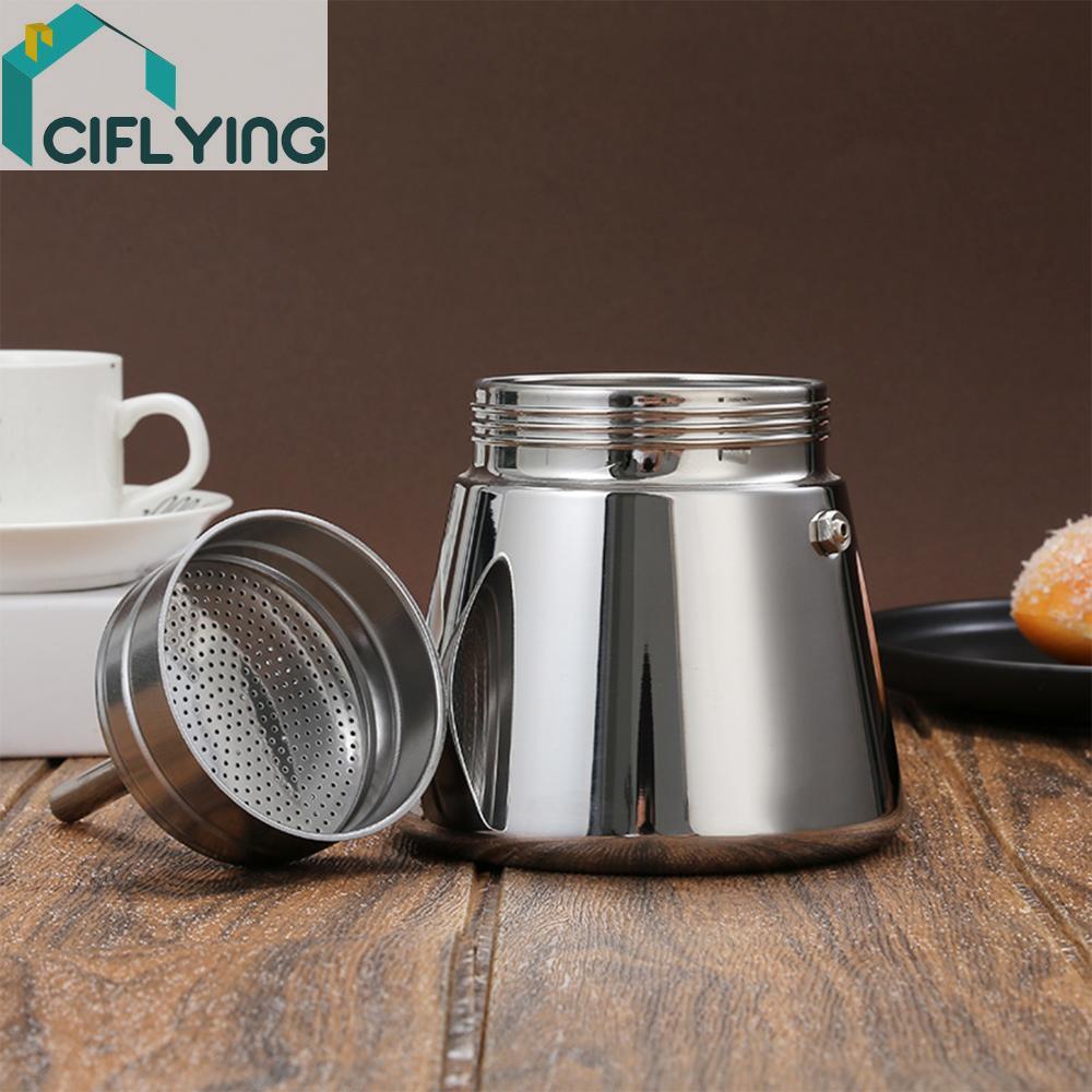 300ml/200ml Mocha Pot พร้อมกาแฟ Percolator Design Moka Pot Espresso Maker เหมาะสําหรับแก๊ส Induction