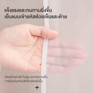 ถุงคลุมเสื้อผ้ากันฝุ่น ถุงคลุมเสื้อผ้า ทนทาน ถุงคลุมเสื้อผ้า PEVA ช่วยให้ตู้เป็นระเบียบ เก็บเสื้อผ้าหลายชิ้น