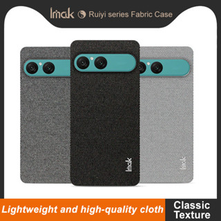 IMAK Ruiyi Series เคสผ้า Sony Xperia 10 1 VII ปกแข็ง