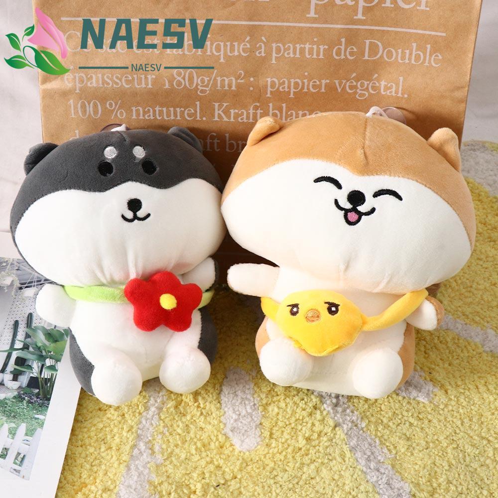 NAESV Husky Dog Plush ของเล่นตุ๊กตาจําลอง Husky Appease ของเล่น Plushie ปัจจุบันของขวัญวันเกิดหมอนนอ