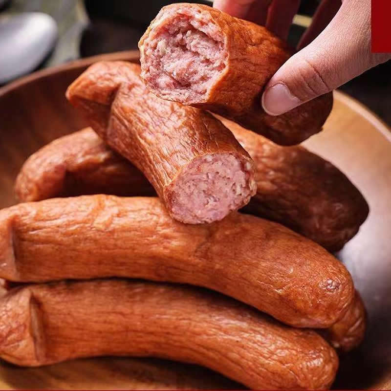 U ไส้กรอกแดง Halbin แท้ ตะวันออกเฉียงเหนือถุงเปิดพิเศษ ไส้กรอกแดง Ha ทันที 90g Old Test Hahong Chang