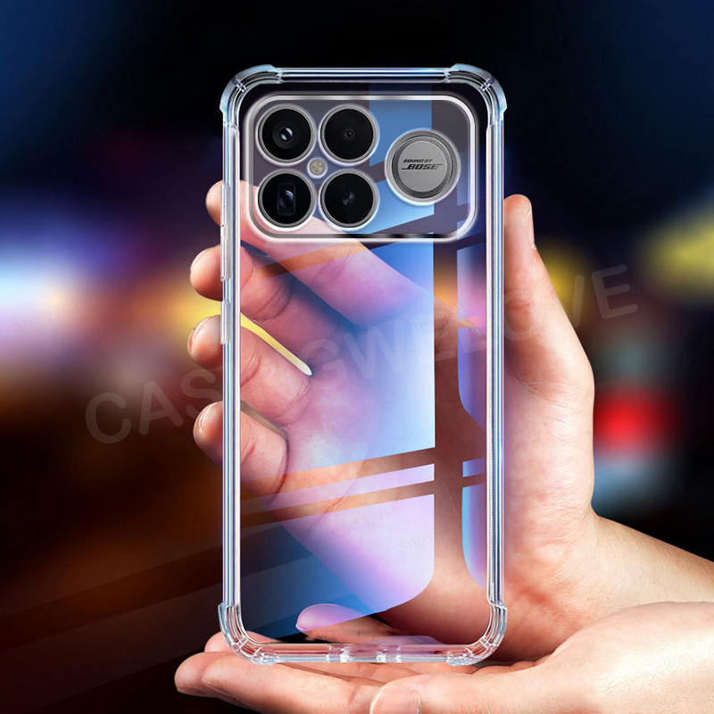 เคสโทรศัพท์สําหรับ Poco F8 F9 Ultra Pro F8Pro 5G 4G 2025 โปร่งใสกันกระแทกปกหลังซิลิโคนนุ่ม TPU กันกระแทกเคสโทรศัพท์