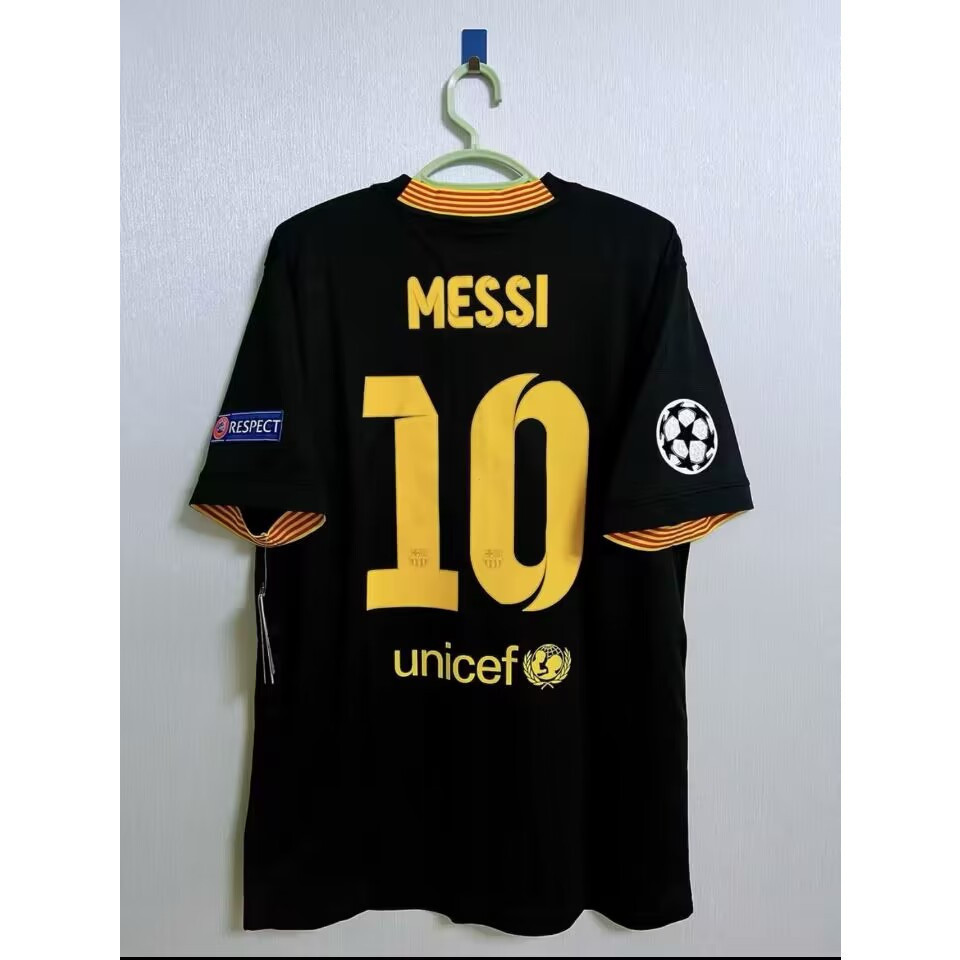 เสื้อยืด Retro Barcelona 2013 2014 Neymar JR 11 Messi 10 Away