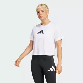 adidas Gym & Training เสื้อยืดเทรนนิง Train Essentials Big Logo Performance ผู้หญิง สีขาว JG8615