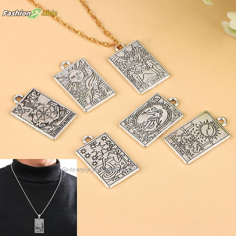 Fashion.shop03 1 PC จี้ DIY แม่มด Divination Moon Sun Charms สร้อยข้อมือสร้อยคอเครื่องประดับหัตถกรรม
