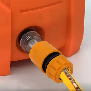ชุดข้อต่อสายยาง 4/6หุน แบบสวมเร็ว Quick Connector (ตัวผู้ + ตัวเมีย) ข้อต่อก๊อกน้ำพร้อมแคลมป์สำหรับสายยางล้างรถ