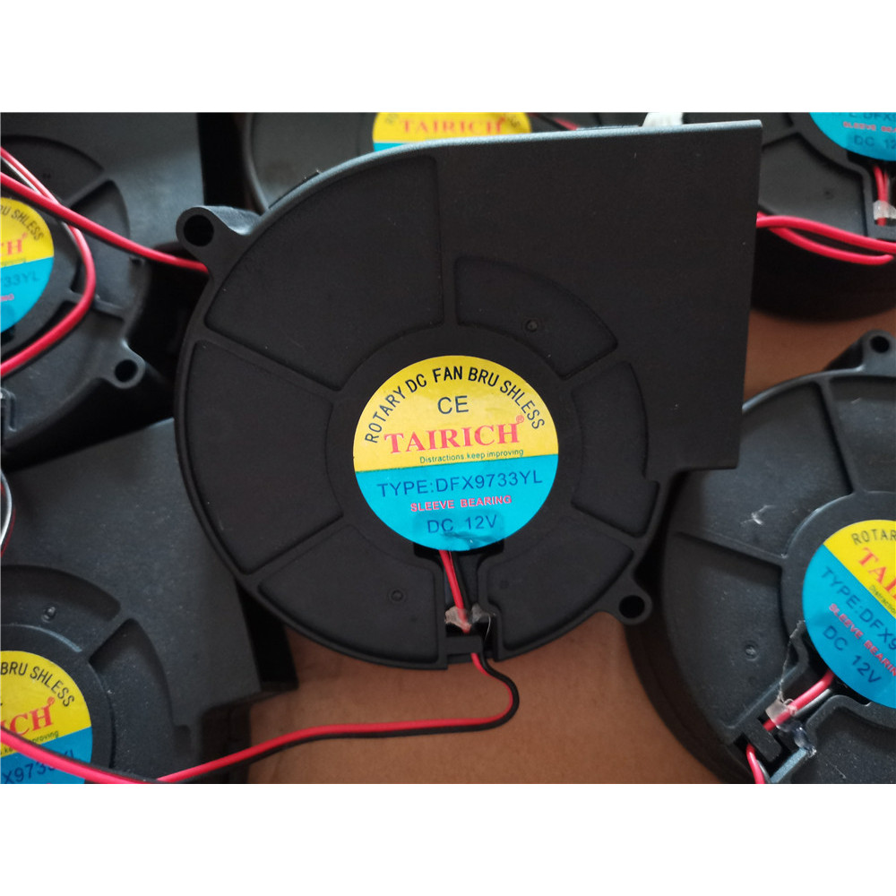 เหมาะสําหรับ Combo ตู้ฆ่าเชื้อพัดลมระบายความร้อน DFX9733YL DC12V 9733 9 ซม.