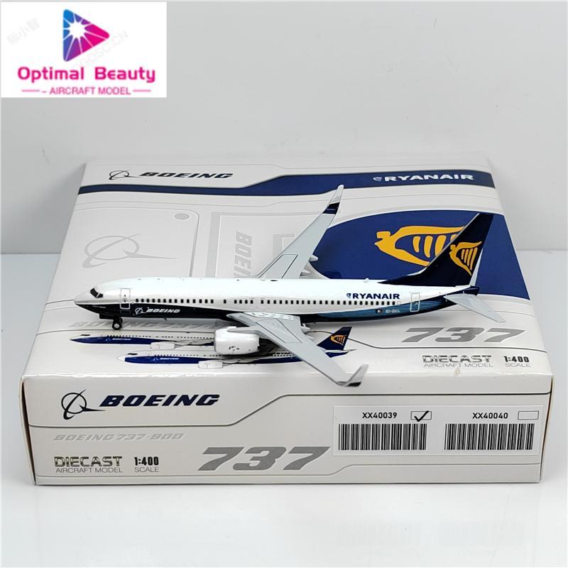 ปีก JC XX40039 1: 400 Ryan Air B737-800 EI-DCL รุ่นโลหะผสม