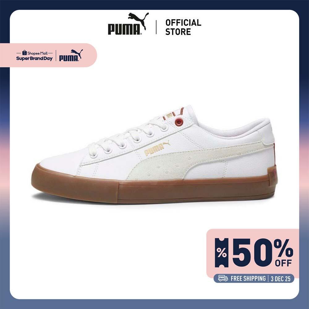 PUMA BASICS - รองเท้าผ้าใบ Bari Casual Retro Academia สีขาว - 39249301