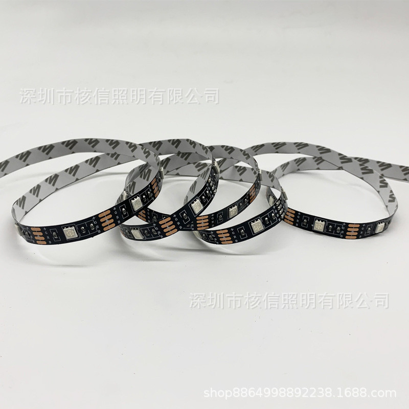 USB USB led Light Strip 5050 กระดานดําเกมบรรยากาศแสงทีวีพื้นหลังทีวีที่มีสีสัน Soft Light Strip สีสั