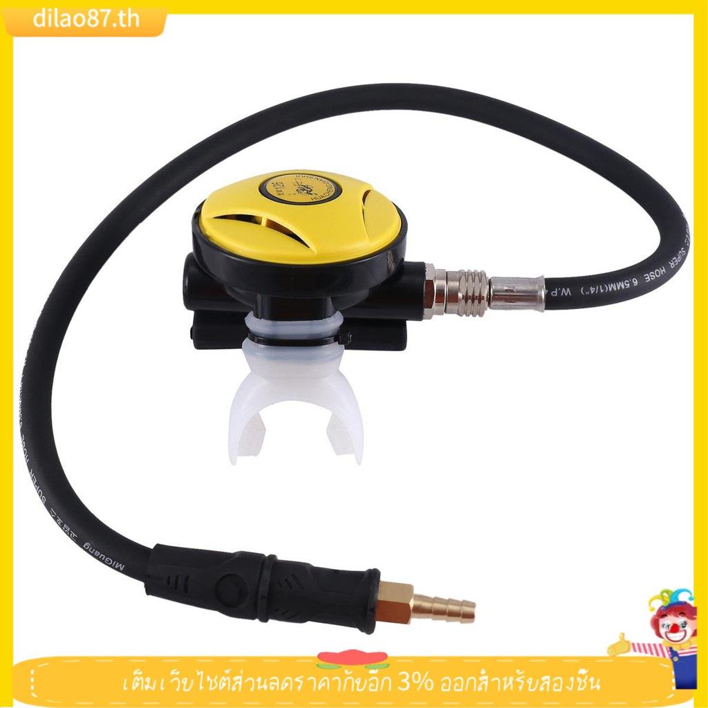 Scuba Diver Regulator สีเหลือง อุปกรณ์สำหรับดูปะการังและดำน้ำ