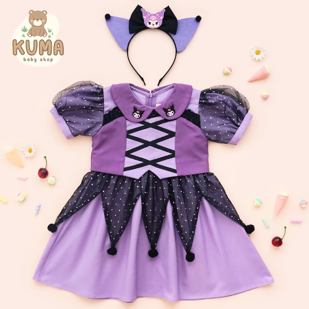 Little Ginger KUROMI DRESS / KUROMI SANRIO DRESS / SANRIO DRESS
