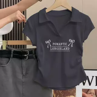 เสื้อครอปเอวลอยรัดรูป ผอมเพรียวเสื้อยืดผู้หญิง เสื้อเชิ้ตเอวลอยผู้หญิงเสื้อยืดสวย เสื้อแขนสั้นรัดรูปใส่เสื้อผ้าที่ดูดี