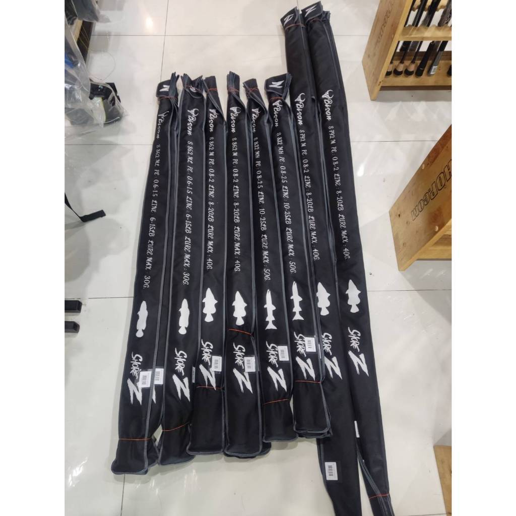 Bison SHORE-Z คันสปิน2ท่อนต่อกลาง/โคน งานชายฝั่ง งานวัง น้ำหนักเบา