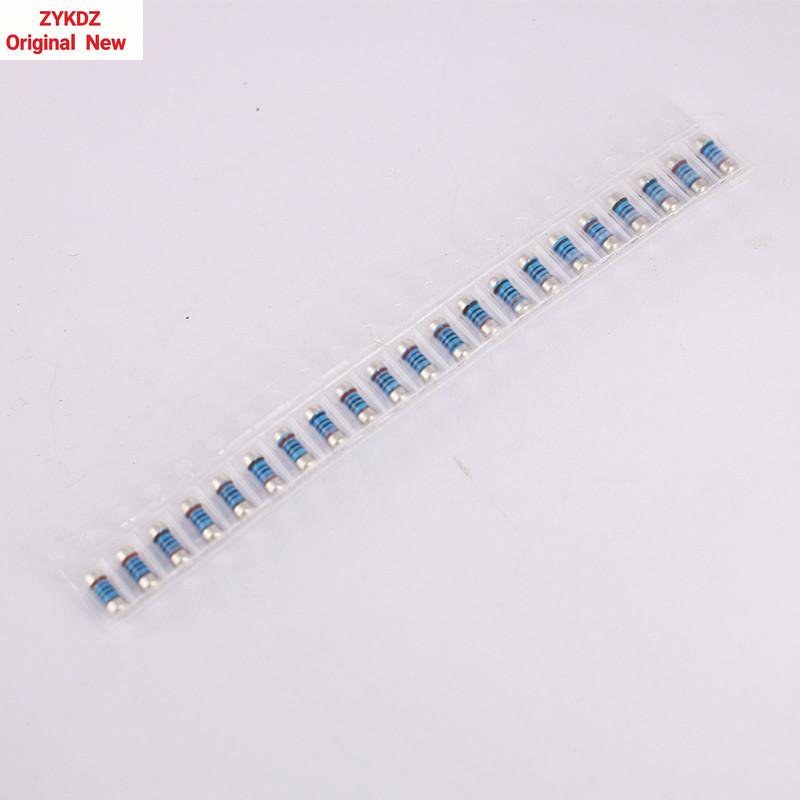 0204 0207 ชิปเวเฟอร์ Resistor 1R 1.2 R 1.5 R 1.8 R 2R 2.2 R 2.4 R 2.7 R 1% 0204 1/4w 0207 1/2w