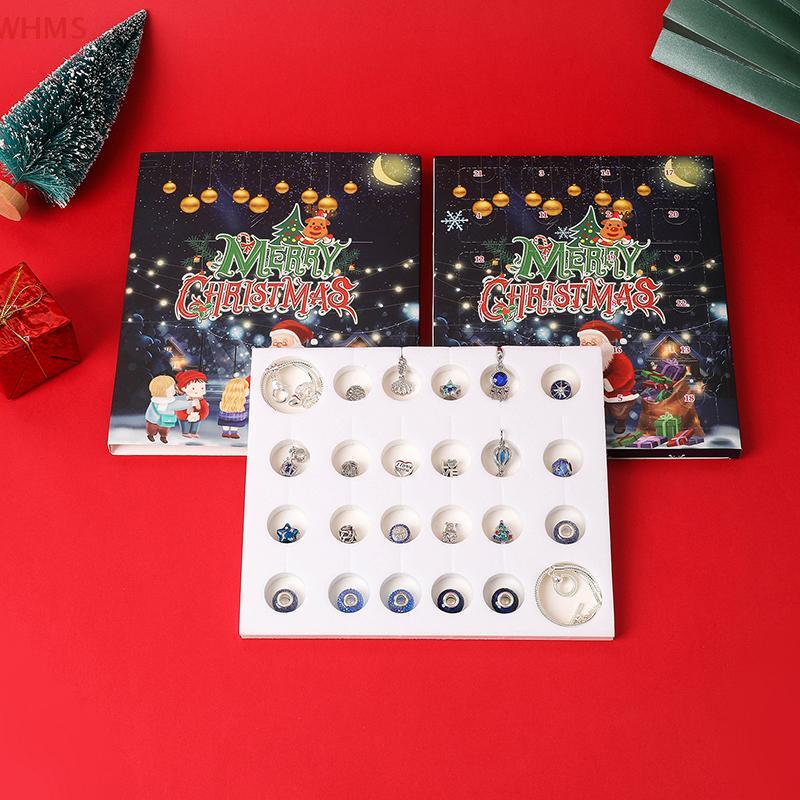 (WHMS) Christmas Countdown Advent Calendar Christmas Themed DIY Bracelet