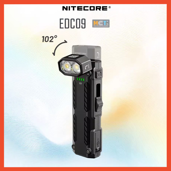 NITECORE EDC09 ไฟฉายพกพา มีมุมแสงและอุณหภูมิสีหลากหลาย