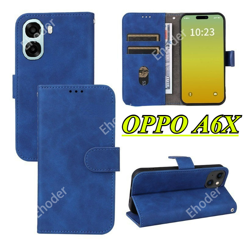 ปลอกสําหรับ OPPO A6X 5G 4G 2025 เคสโทรศัพท์สําหรับ OPPOA6X A6 CPH2823 CPH2819 กันกระแทกผิวรู้สึกพลิก