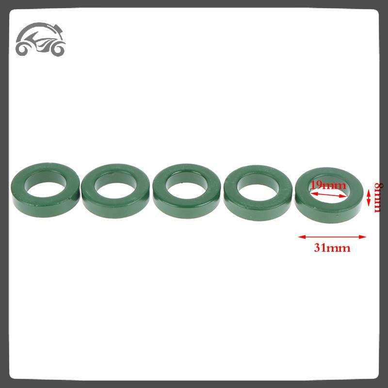 [8C11] 5 ชิ้น Mn-Zn แหวนแกนเฟอร์ไรต์สีเขียวการนําไฟฟ้าสูง 31*19*8 มม. ตัวเหนี่ยวนําตัวกรองป้องกันการ